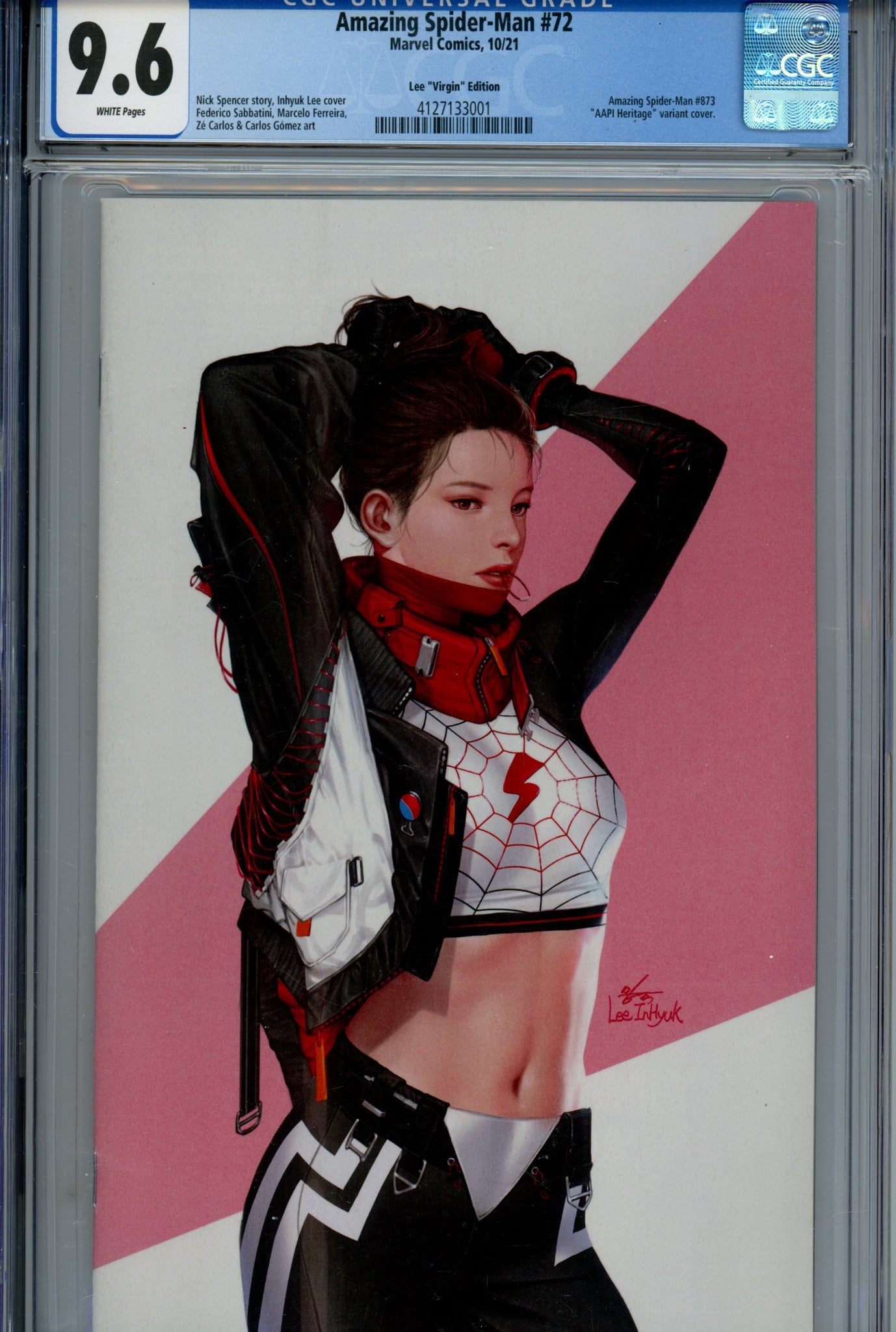 Amazing Spider-Man Vol 5 72 Lee Virgin Variant CGC 9.6 (2021)