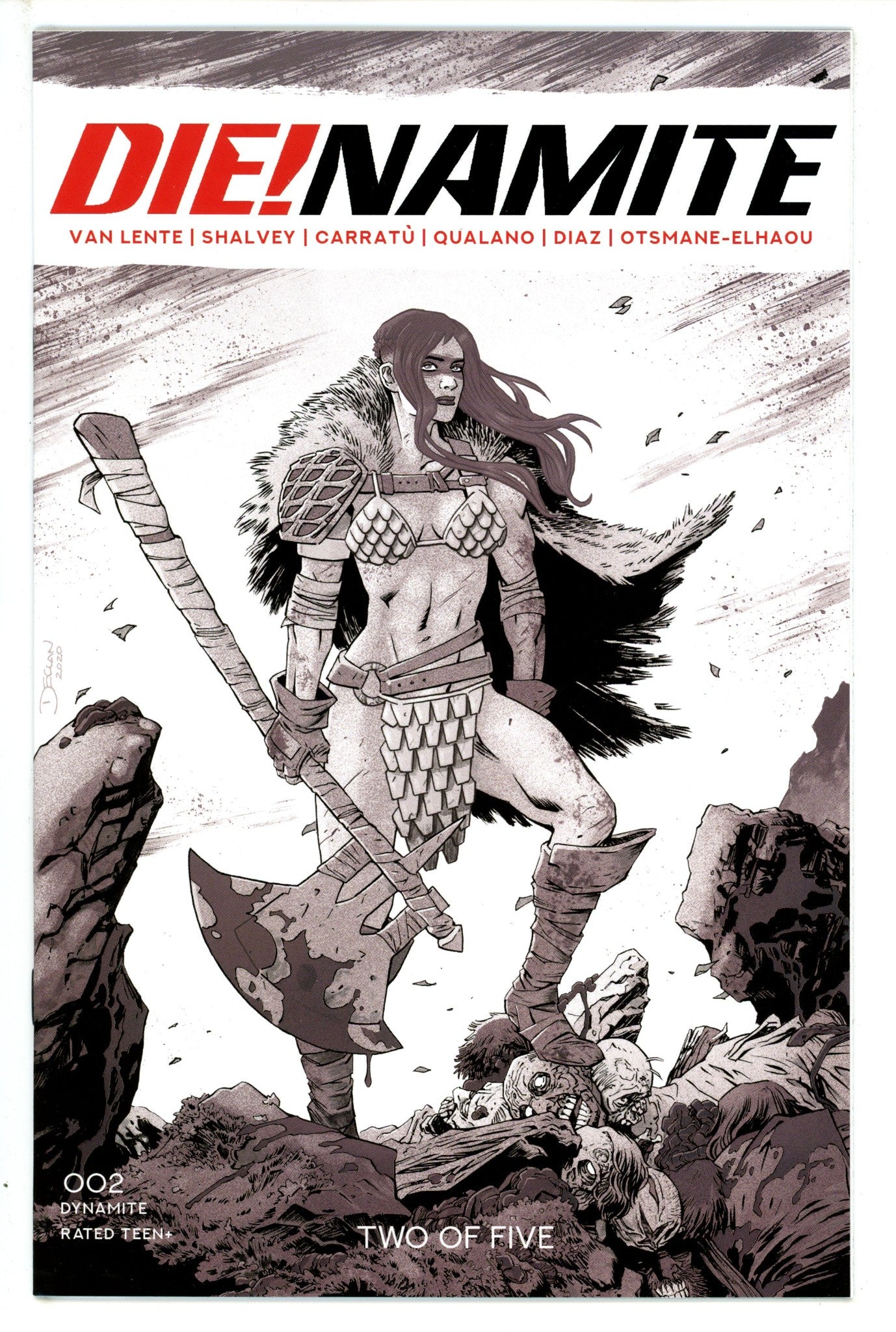 Die!namite 2 Shalvey B&W Variant (2020)