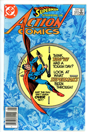 Action Comics Vol 1 551 Newsstand