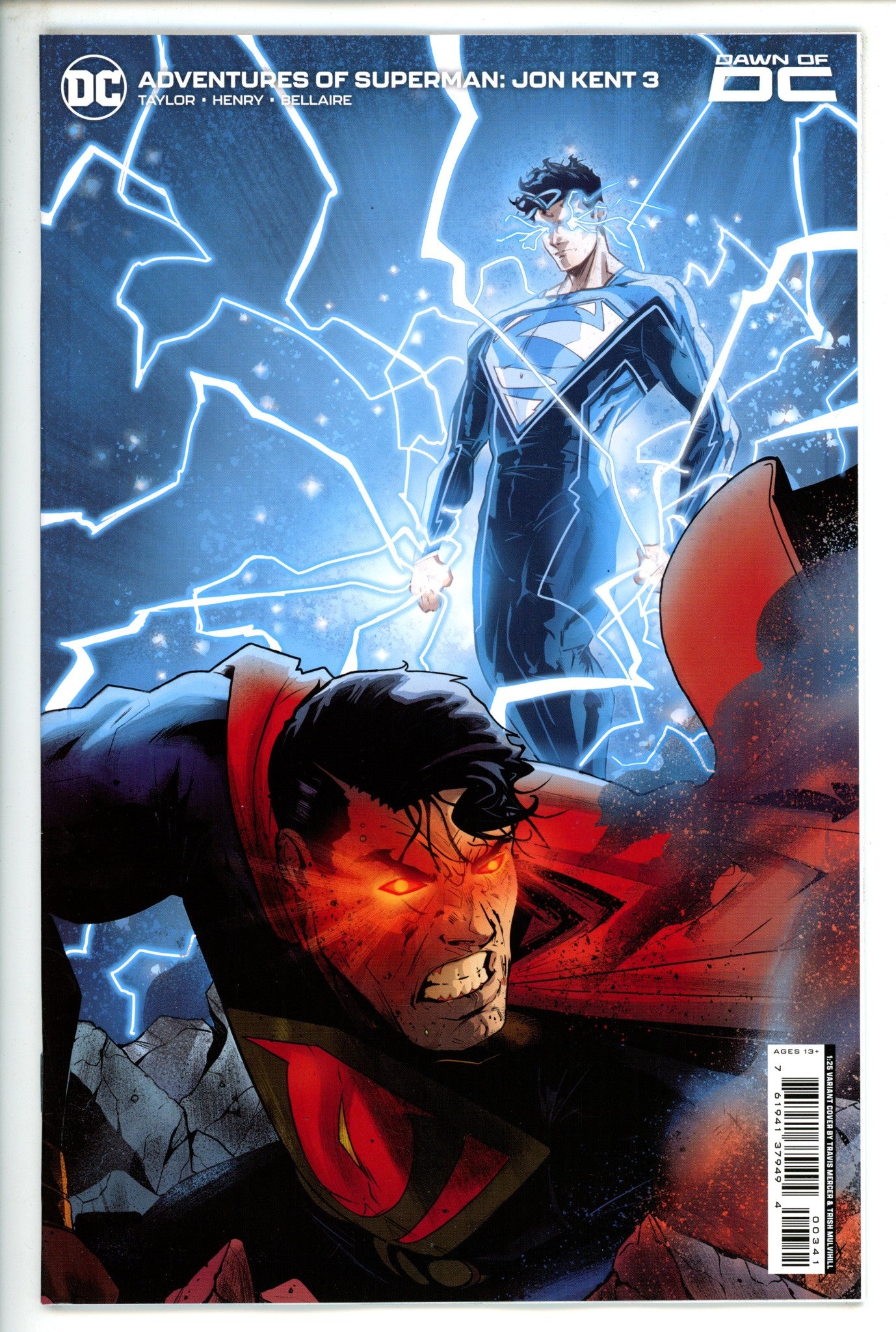 Adventures Of Superman Jon Kent 3 Mercer Incentive Variant NM (2023)