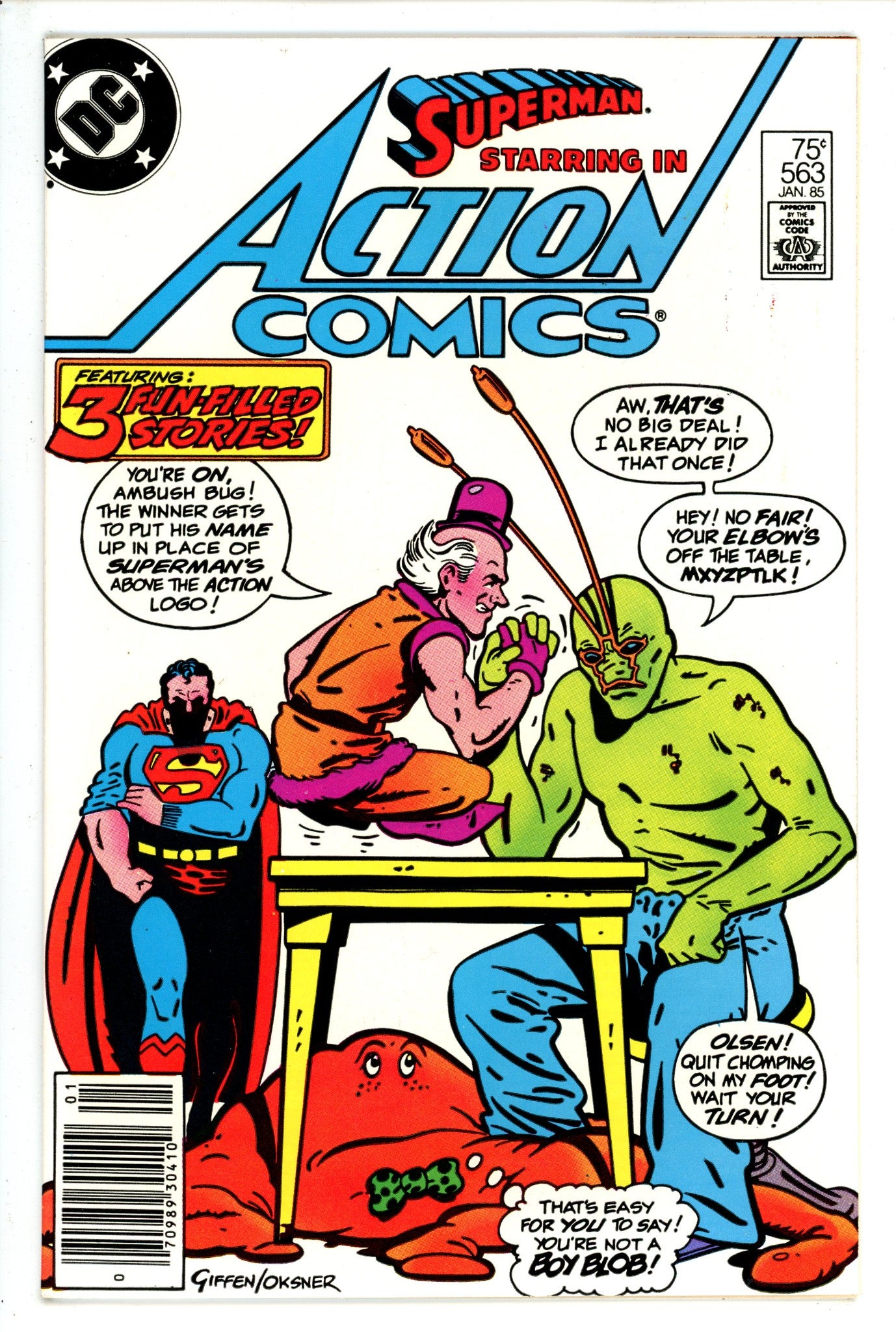 Action Comics Vol 1 563 Newsstand (1984)