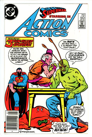 Action Comics Vol 1 563 Newsstand (1984)