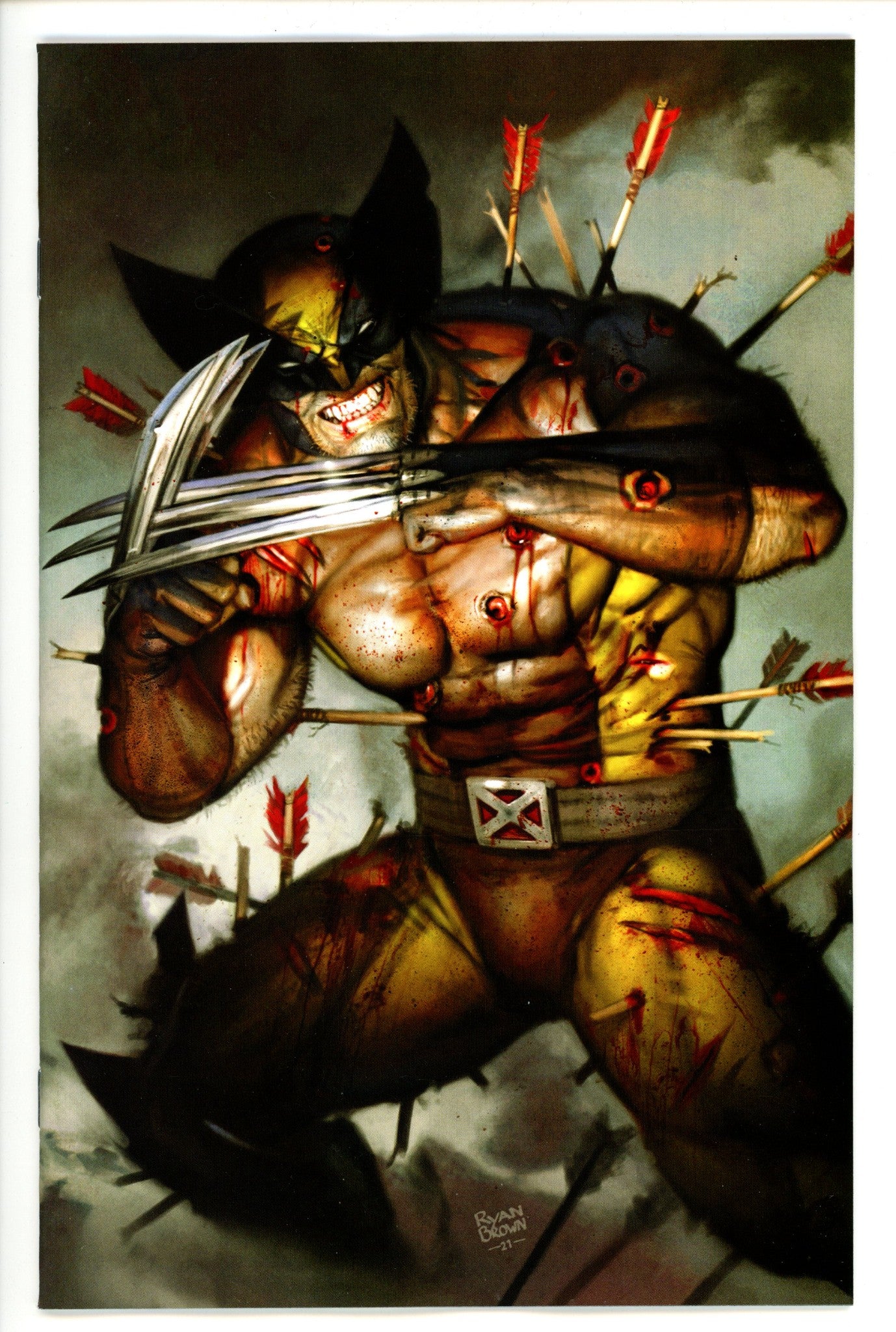 X Deaths of Wolverine 1 Brown Virgin Variant