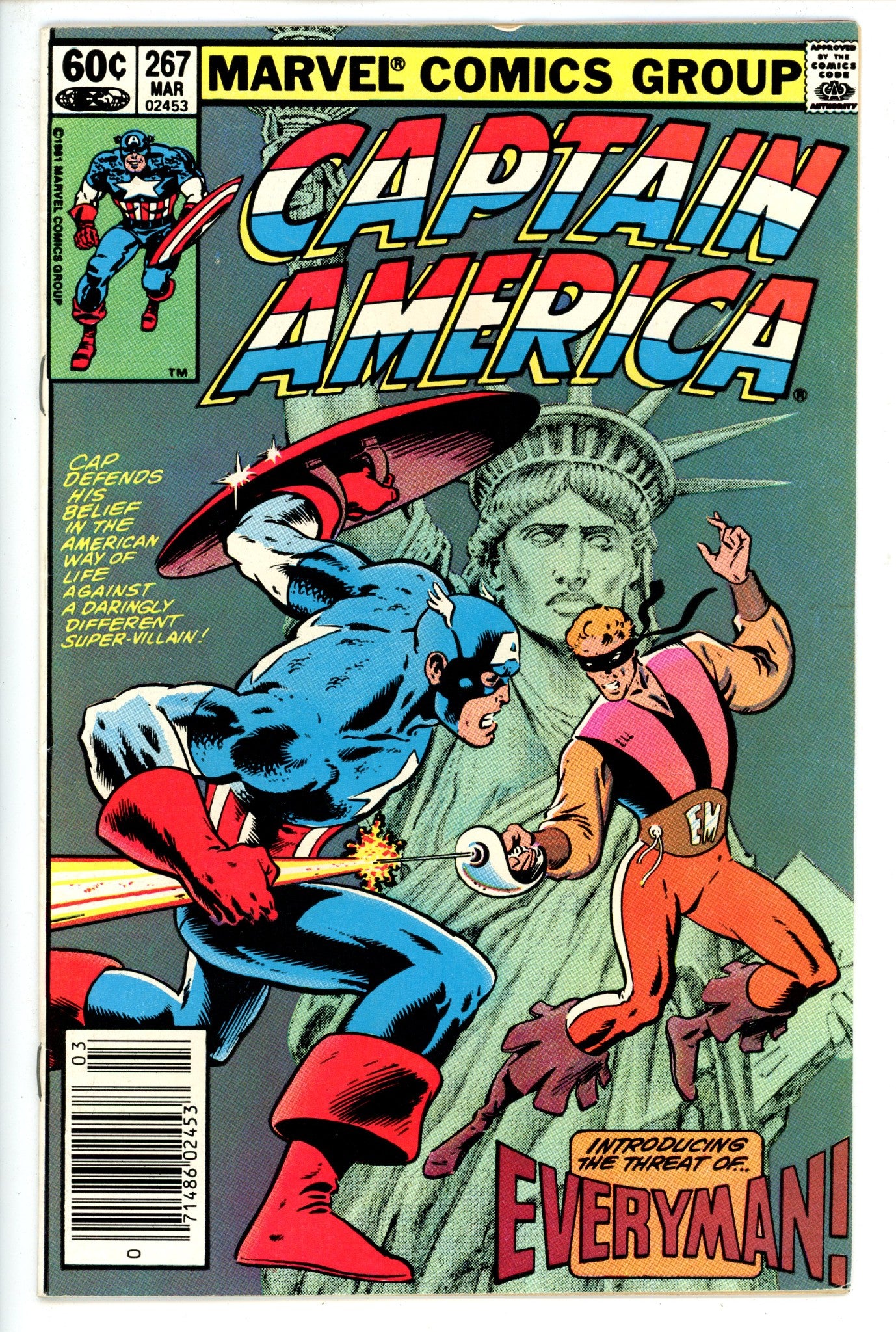 Captain America Vol 1 267 Newsstand
