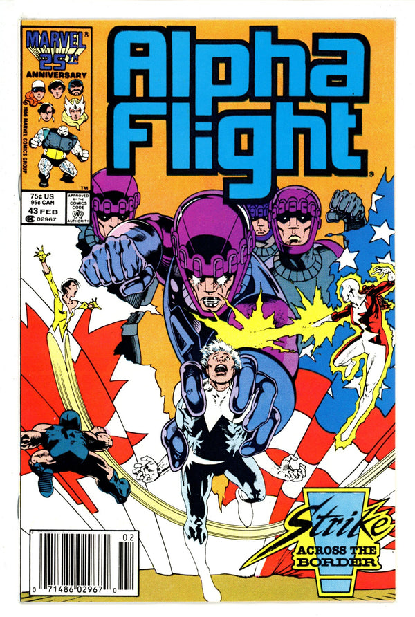 Alpha Flight Vol 1 43 Newsstand (1986)