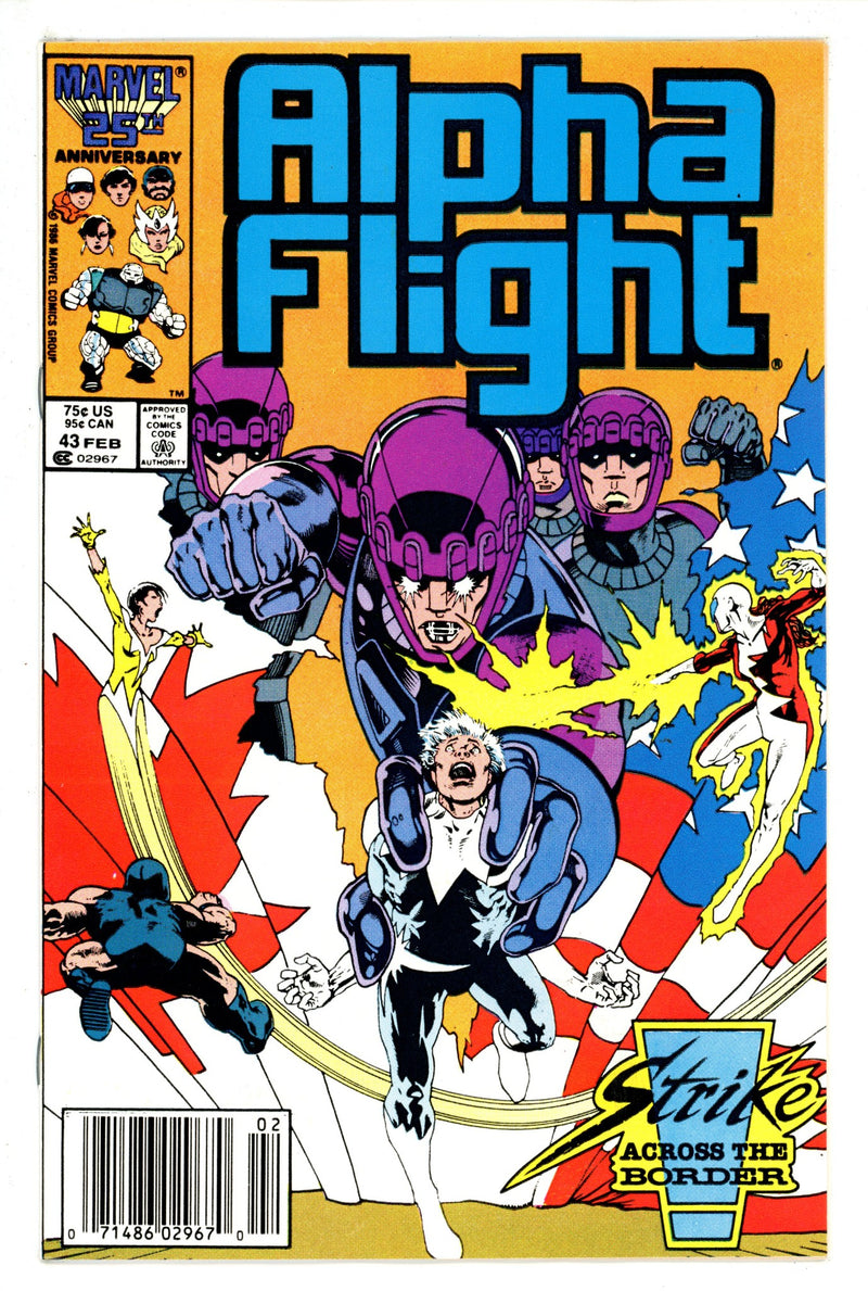 Alpha Flight Vol 1 43 Newsstand (1986)