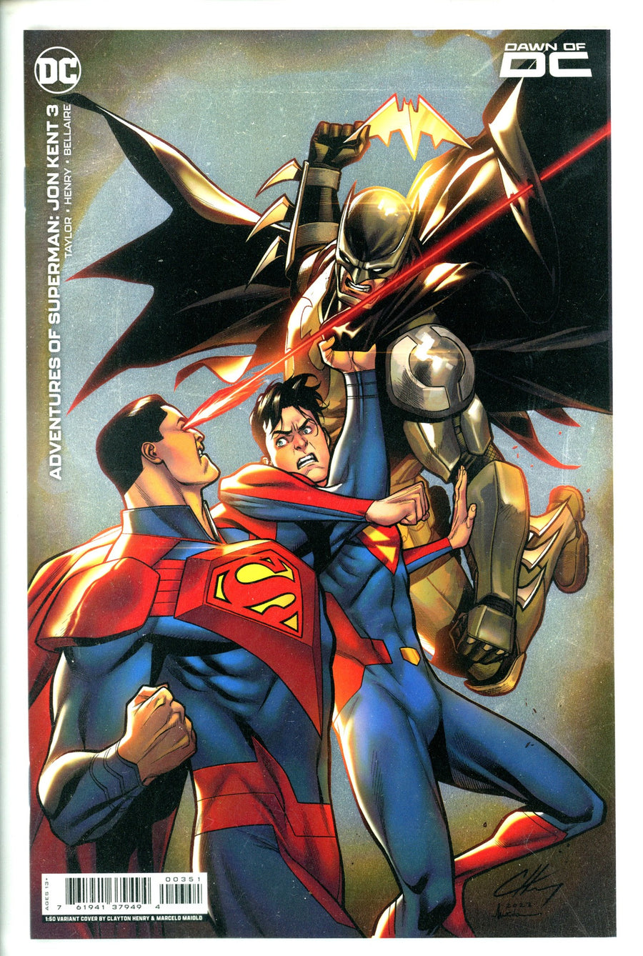 Adventures Of Superman Jon Kent 3 Henry Foil Incentive Variant NM (2023)