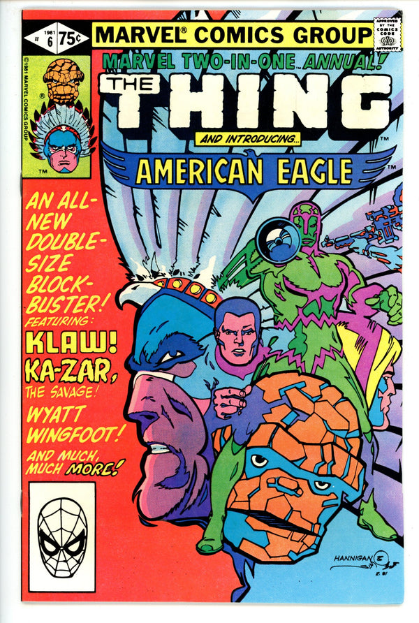 Marvel Two-In-One Annual Vol 1 6 VF/NM