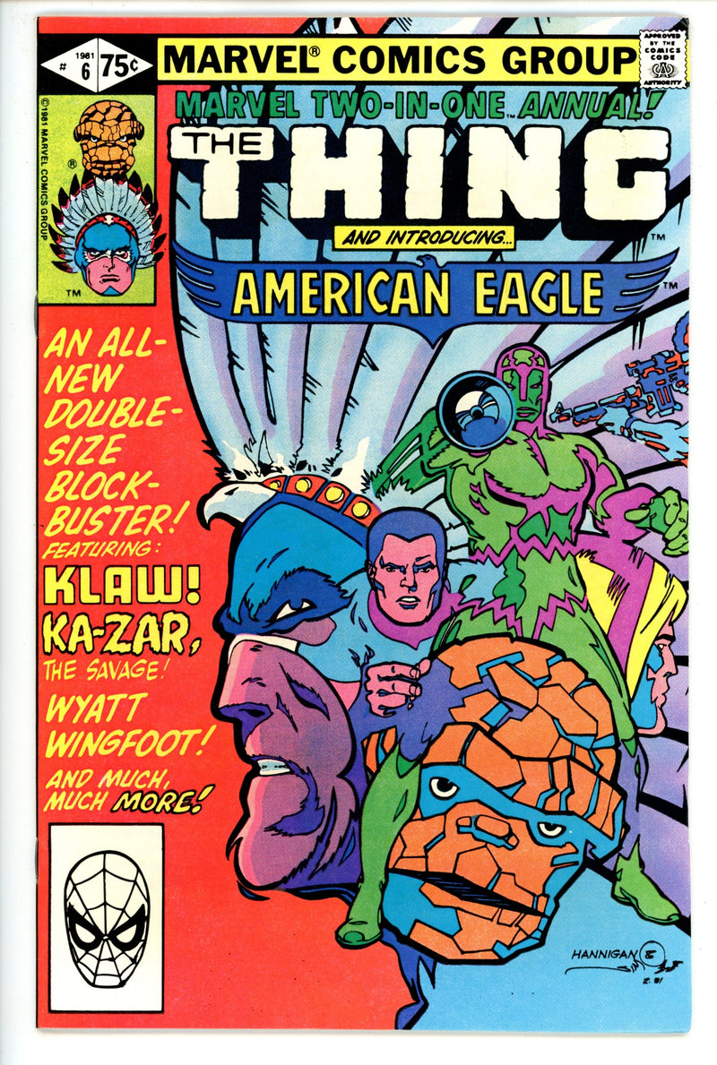 Marvel Two-In-One Annual Vol 1 6 VF/NM