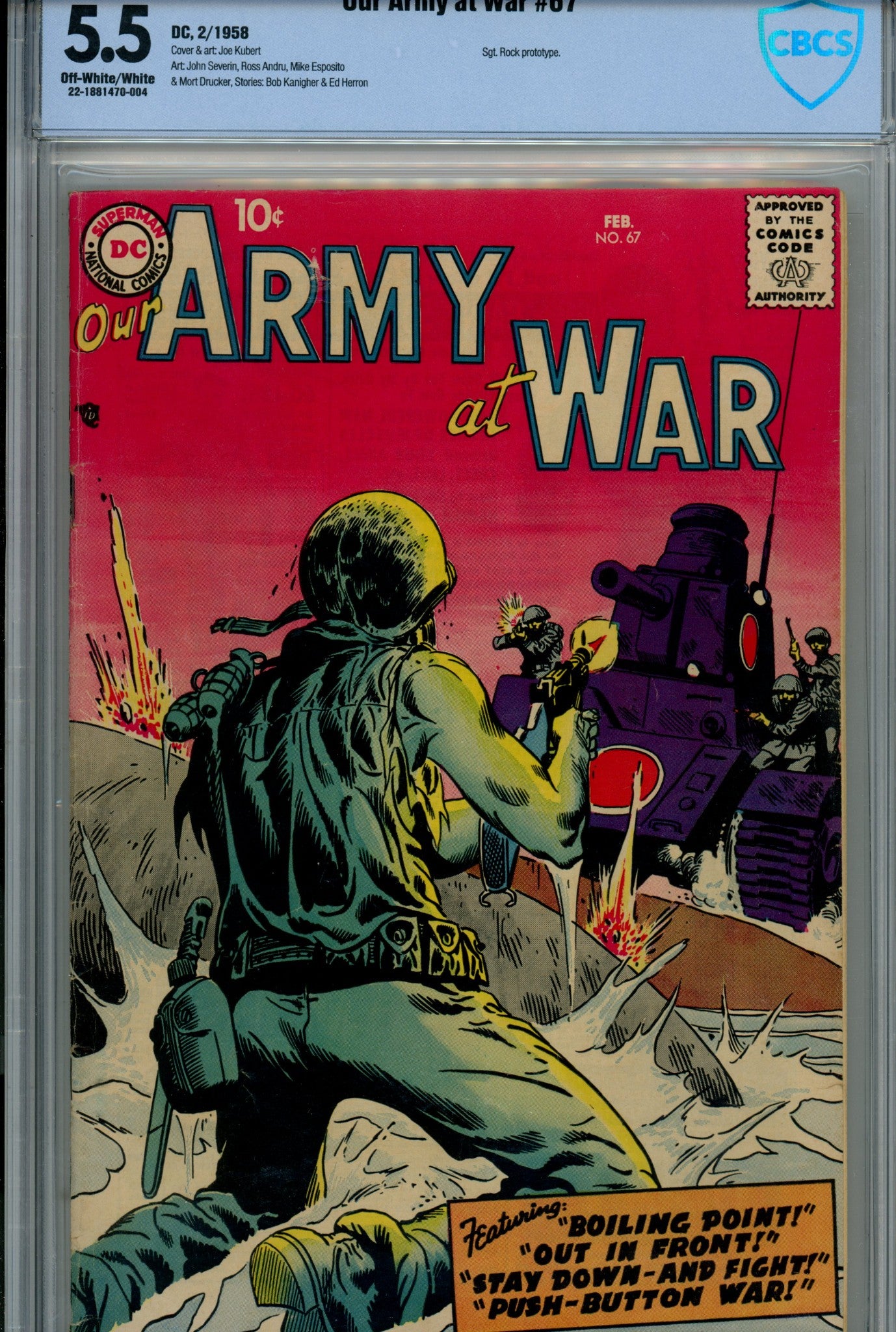Our Army at War 67 CBCS 5.5 (1957)