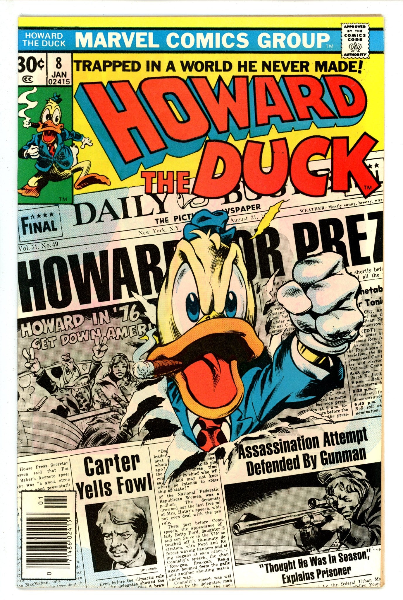 Howard the Duck Vol 1 8 VF+ (1977)
