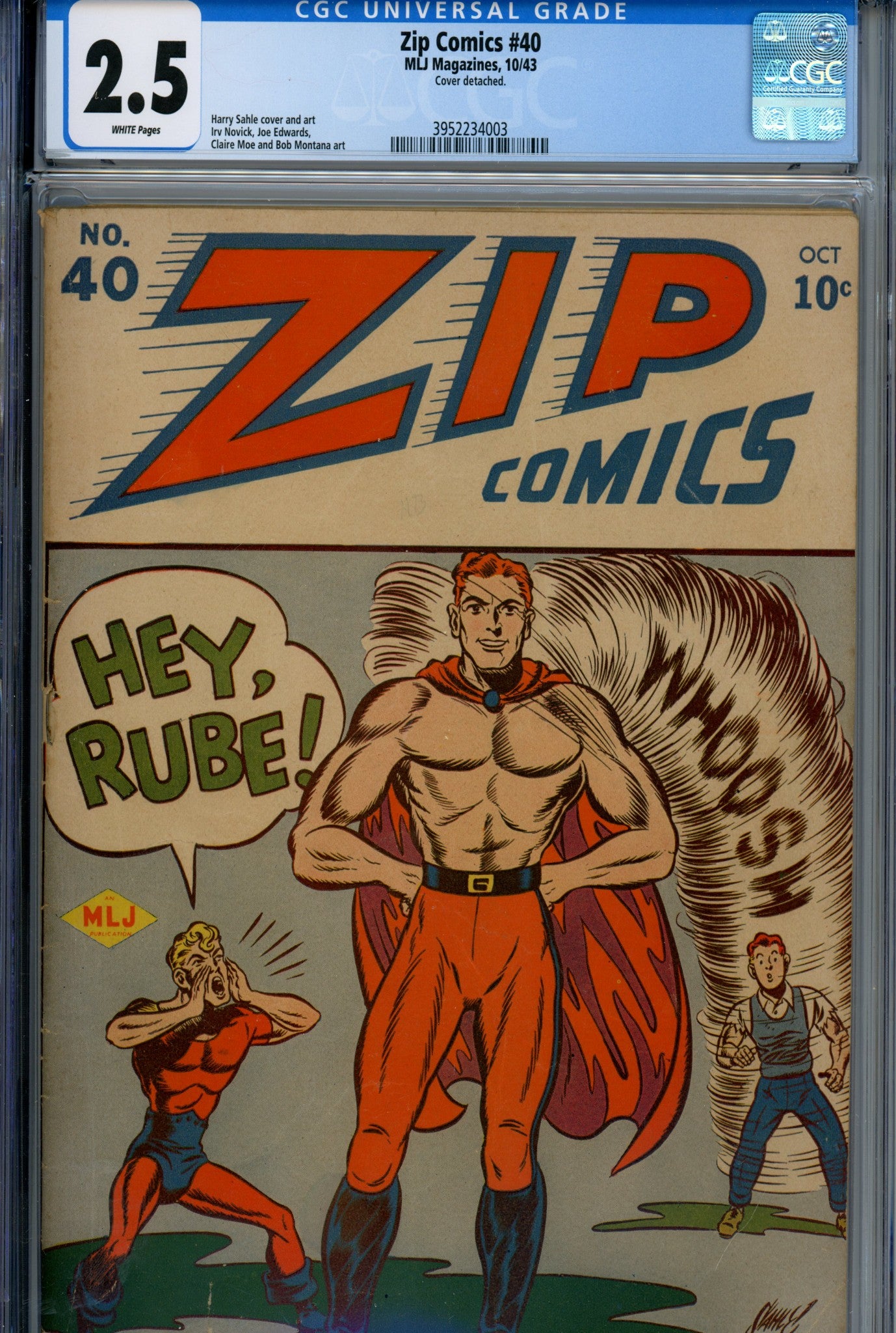 Zip Comics 40 CGC 2.5 (1943)