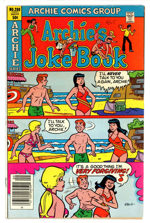 Archie's Joke Book Magazine 280 FN