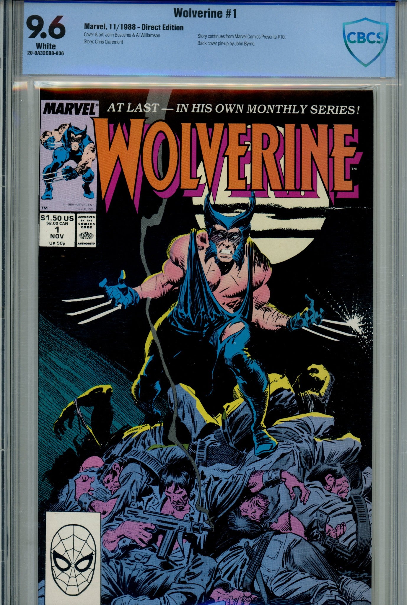 Wolverine Vol 2 1 CBCS 9.6 (1982)
