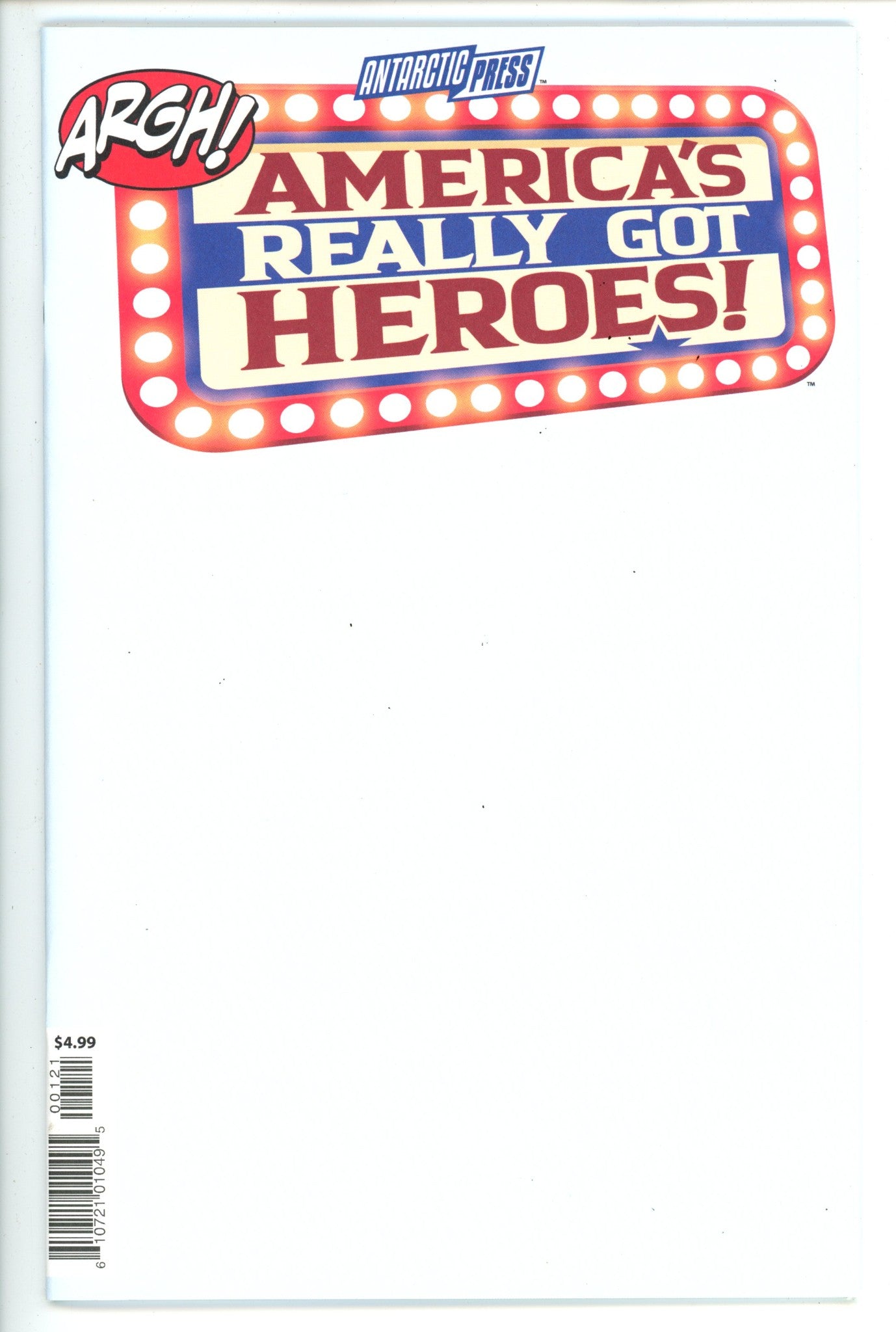 Argh Americas Really Got Heroes Oneshot 1 Blank Variant (2023)