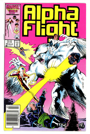 Alpha Flight Vol 1 44 Newsstand (1986)