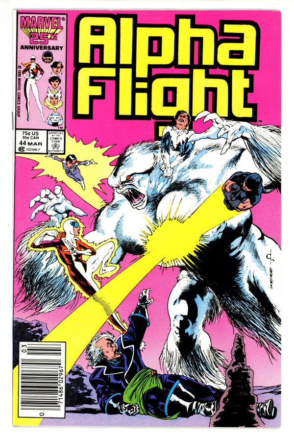 Alpha Flight Vol 1 44 Newsstand (1986)