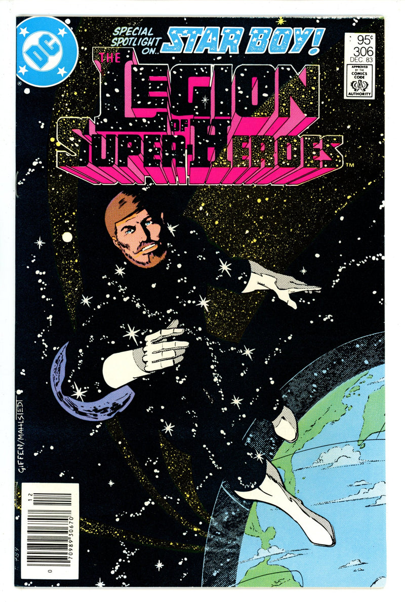 The Legion of Super-Heroes Vol 2 306 Canadian Price Variant NM- (1983)