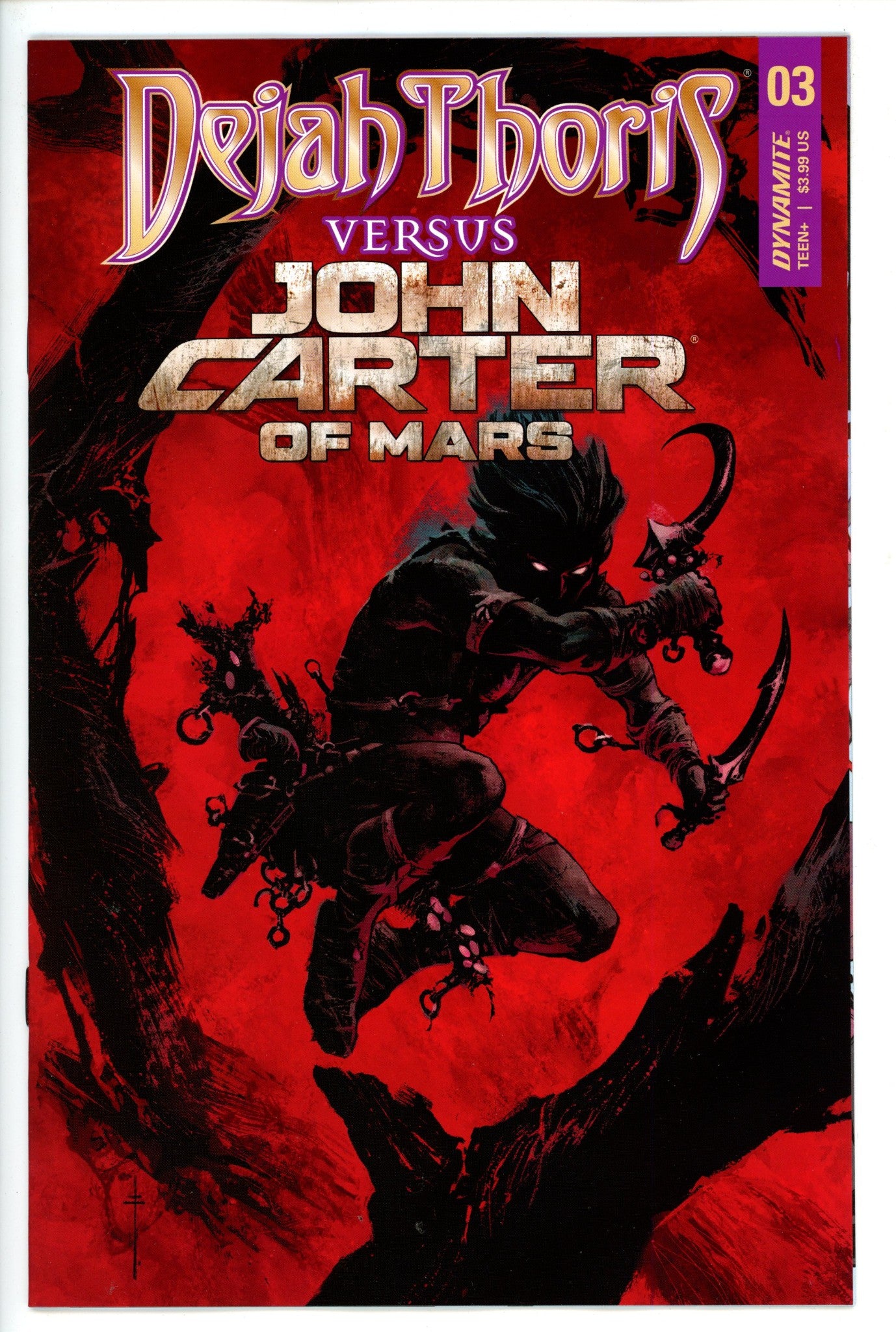 Dejah Thoris Versus John Carter of Mars 3 Fiumara Variant