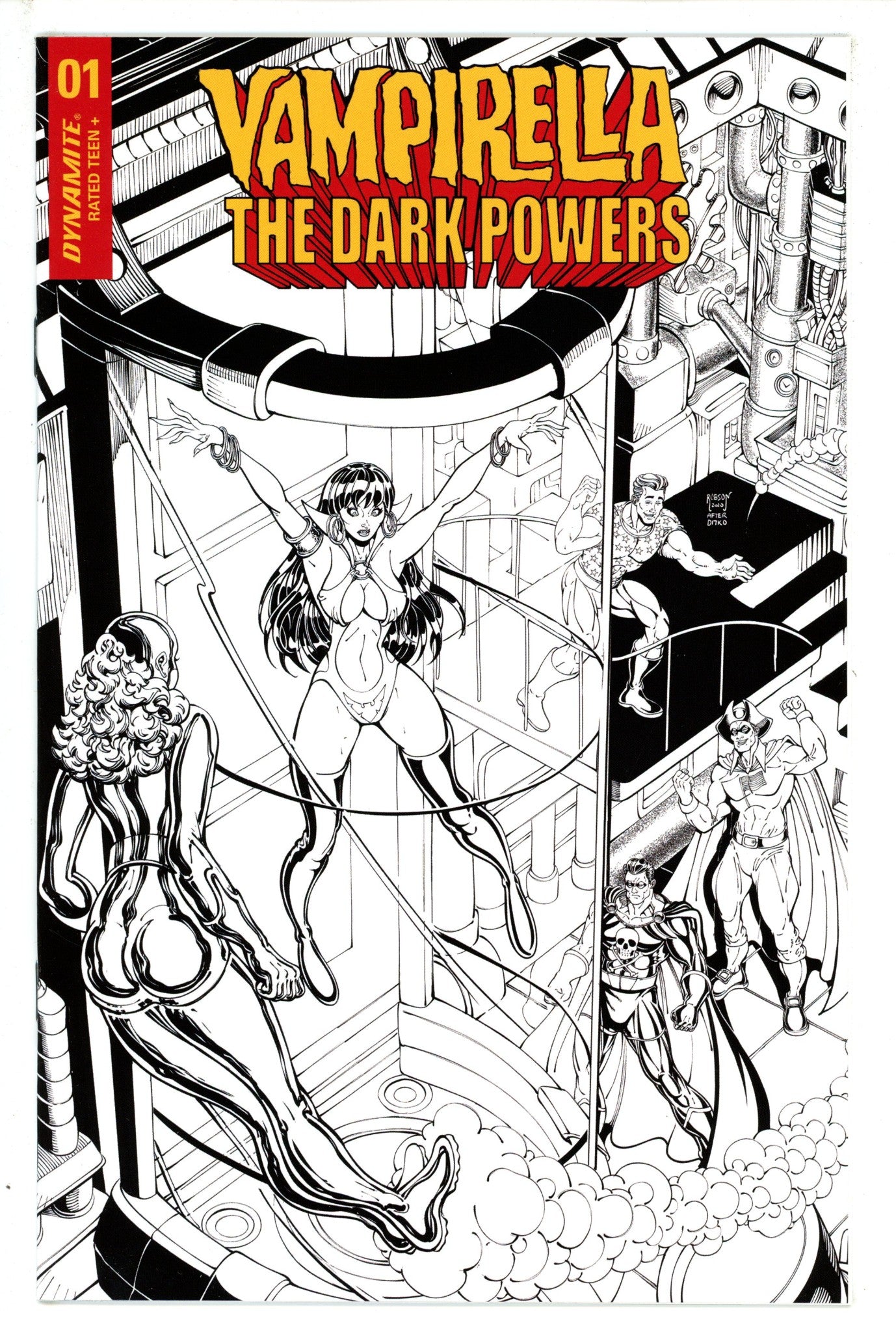 Vampirella: The Dark Powers 1 Robson B&W Variant (2020)