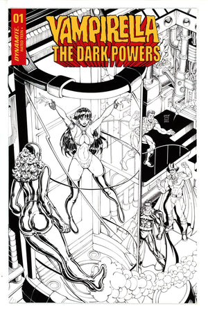 Vampirella: The Dark Powers 1 Robson B&W Variant (2020)
