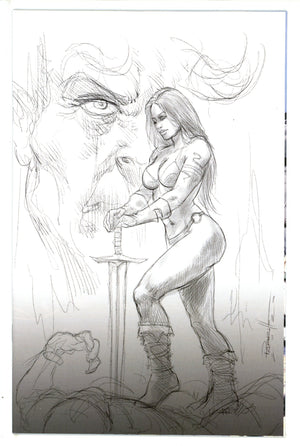 Red Sonja: Age of Chaos 6 Parrillo B&W Virgin Variant NM (2020)