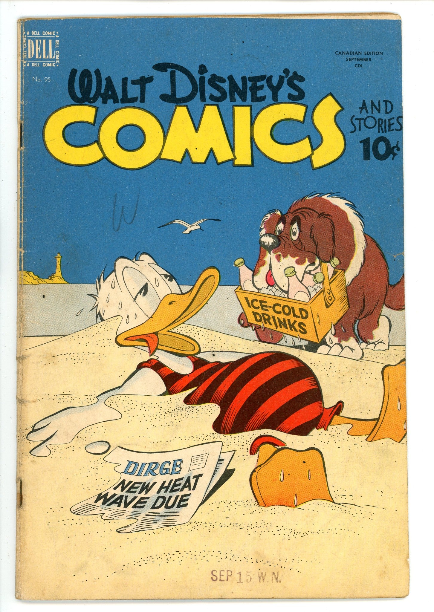 Walt Disney's Comics and Stories 95 Canadian, Trimmed GD/VG