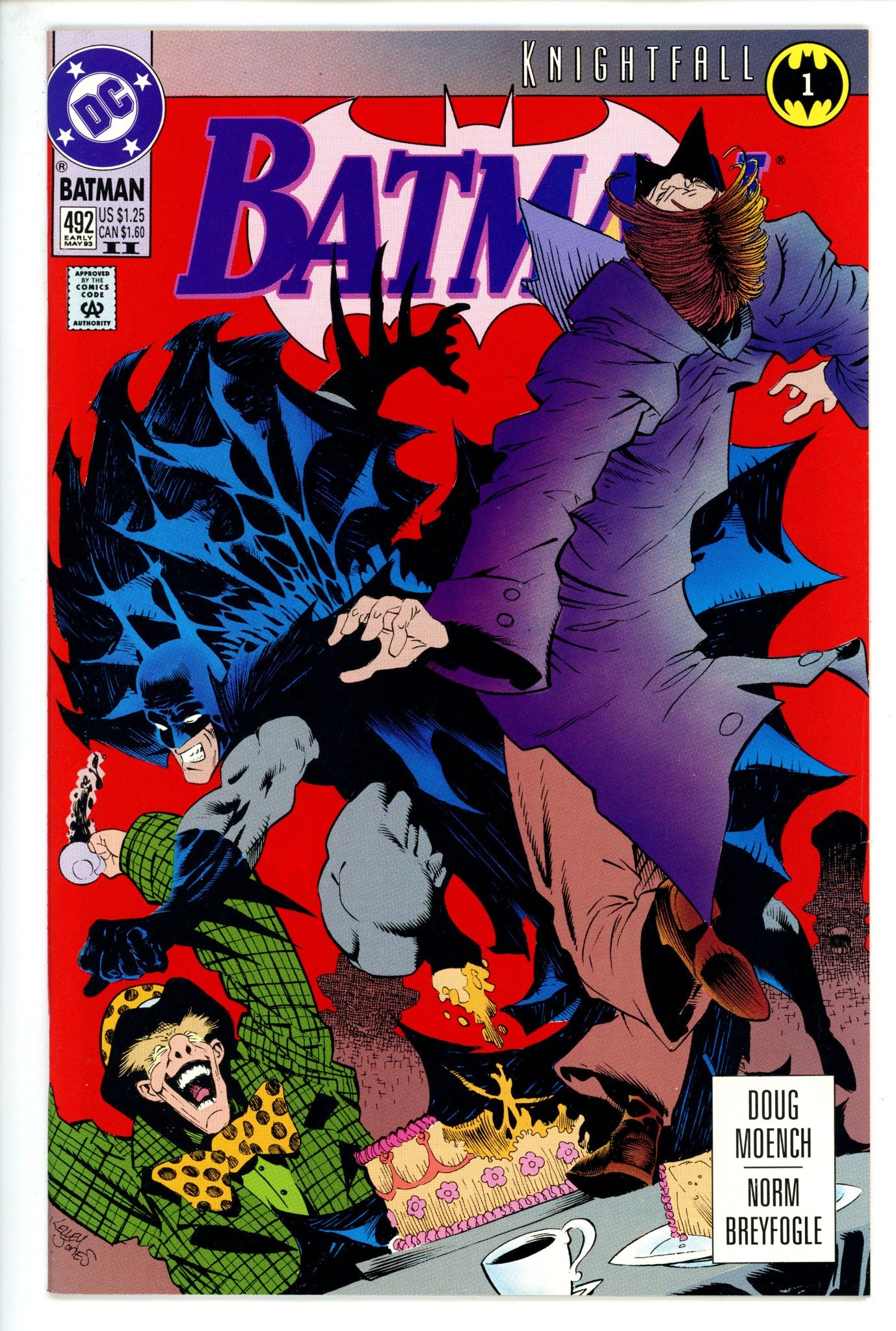 Batman Vol 1 492 2nd Print VF/NM