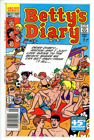 Betty's Diary 11 Canadian Price Variant VF- (1987)