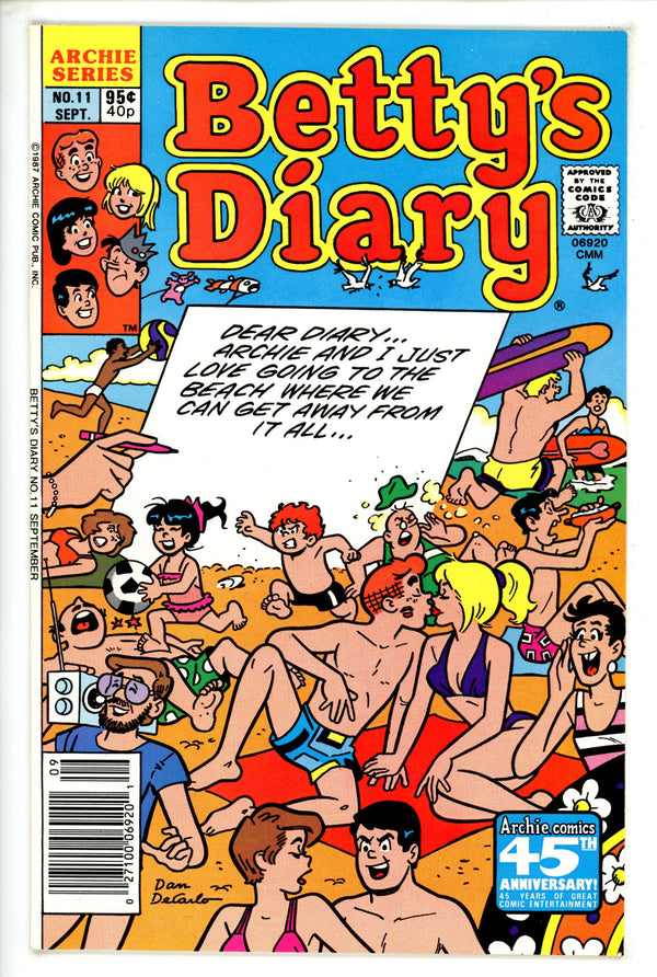 Betty's Diary 11 Canadian Price Variant VF- (1987)