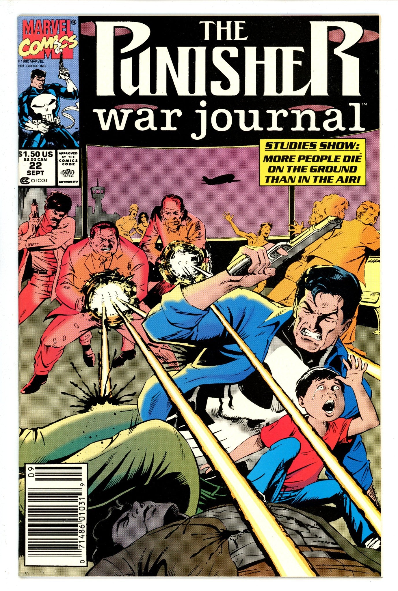 The Punisher War Journal Vol 1 22 Newsstand (1990)