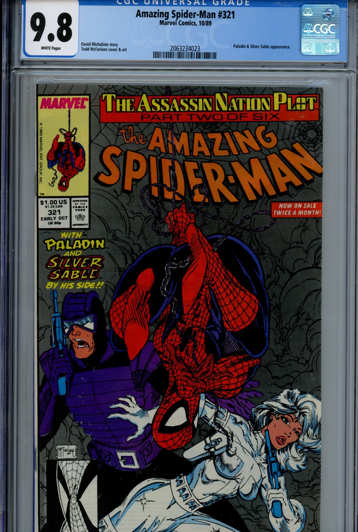 The Amazing Spider-Man Vol 1 321 CGC 9.8 (1989)
