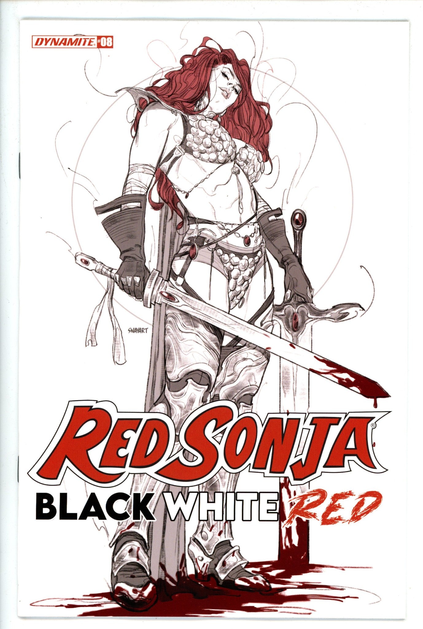 Red Sonja Black White Red 8 Sway Variant (2022)