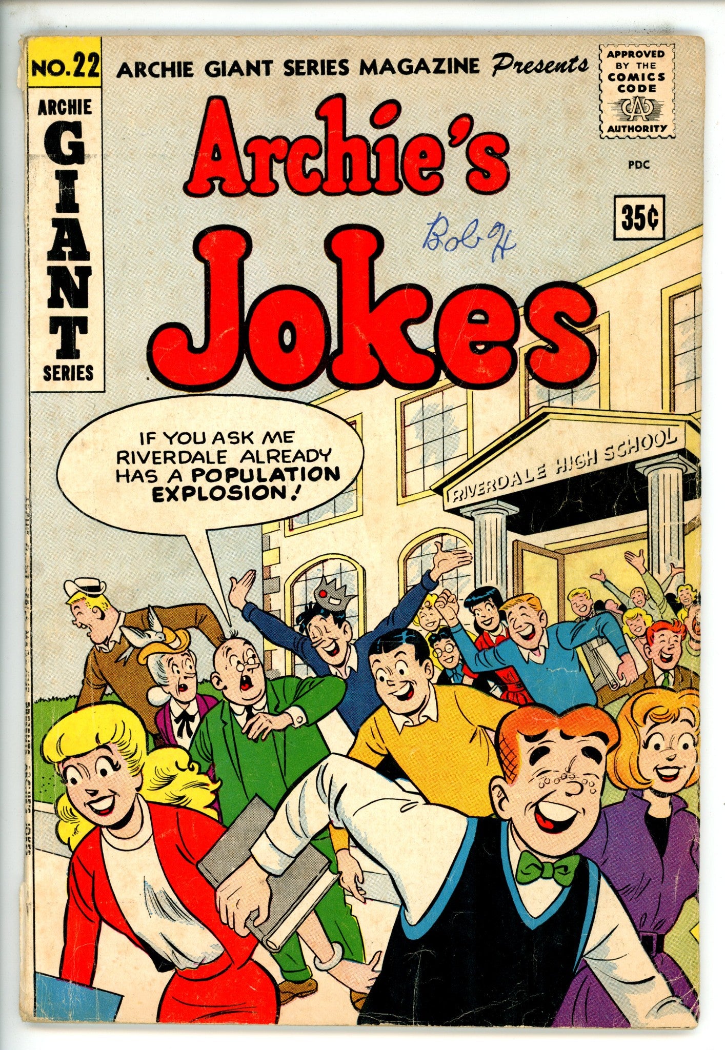 Archie's Joke Book Magazine 22 Canadian VG-