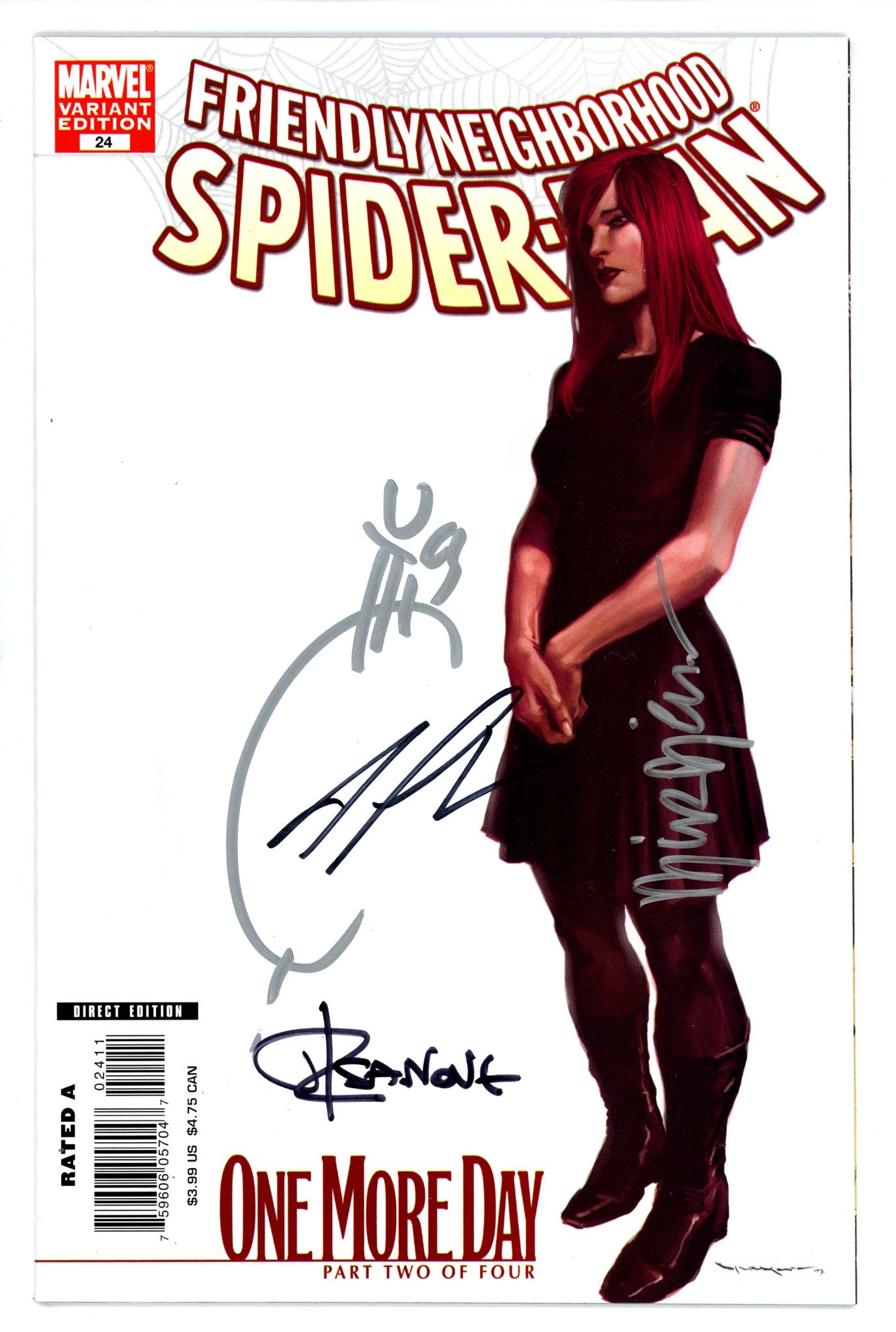 Friendly Neighborhood Spider-Man Vol 1 24 Variant Signed Djurdjevic, Quesada, Straczynski, Isanove NM-