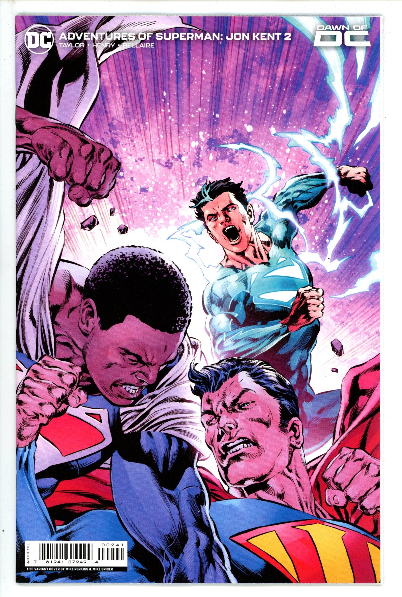 Adventures Of Superman Jon Kent 2 Perkins Incentive Variant NM+ (2023)