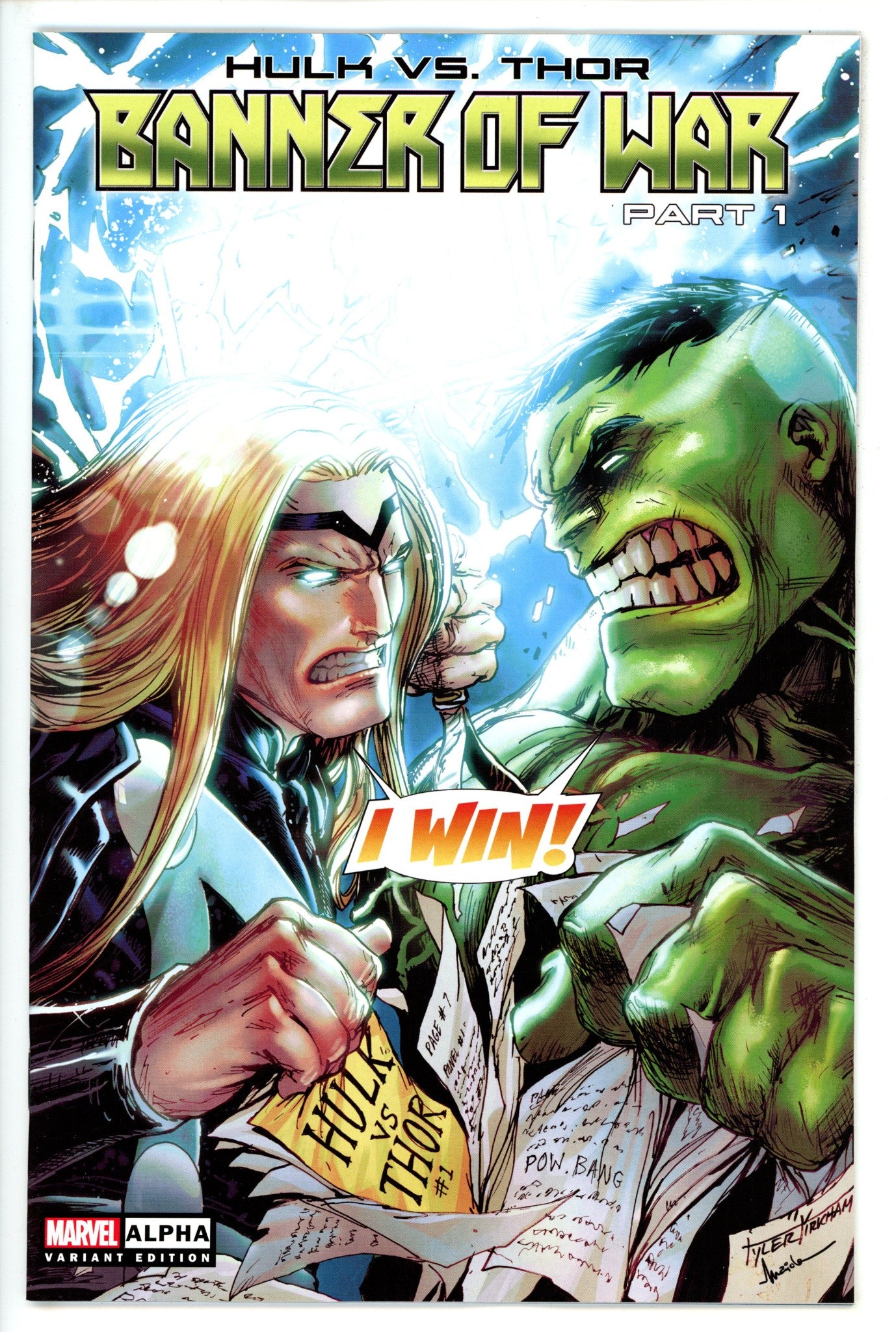 Hulk vs Thor Banner of War 1 Kirkham Variant