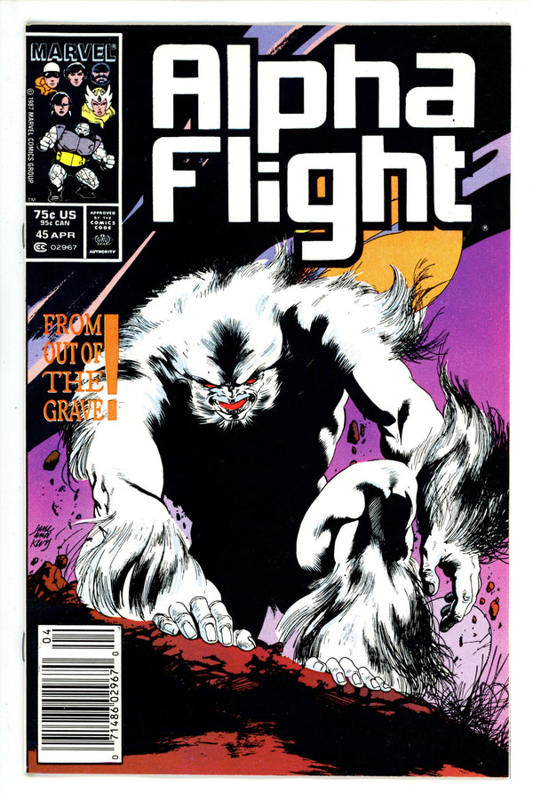 Alpha Flight Vol 1 45 Newsstand (1986)