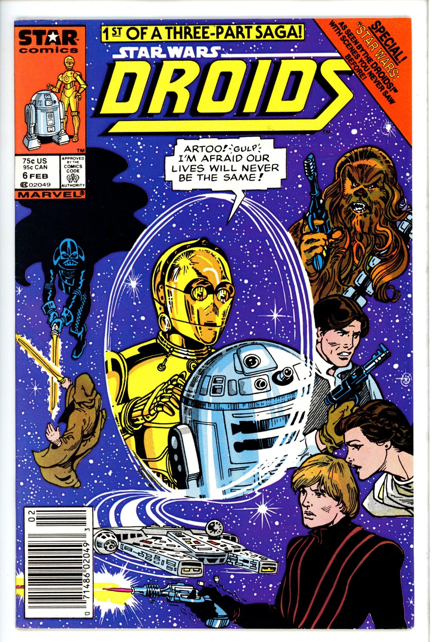 Star Wars Droids 6 Newsstand-Marvel-CaptCan Comics Inc