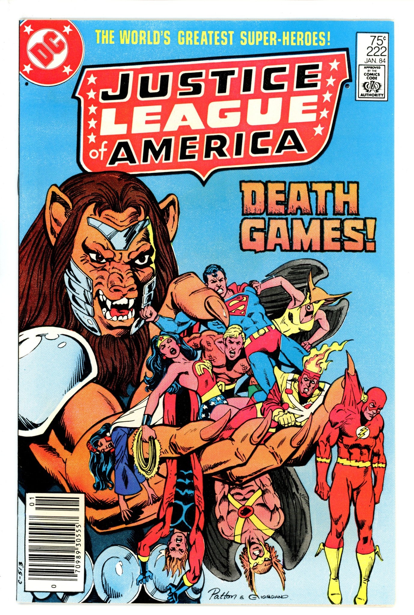 Justice League of America Vol 1 222 Newsstand
