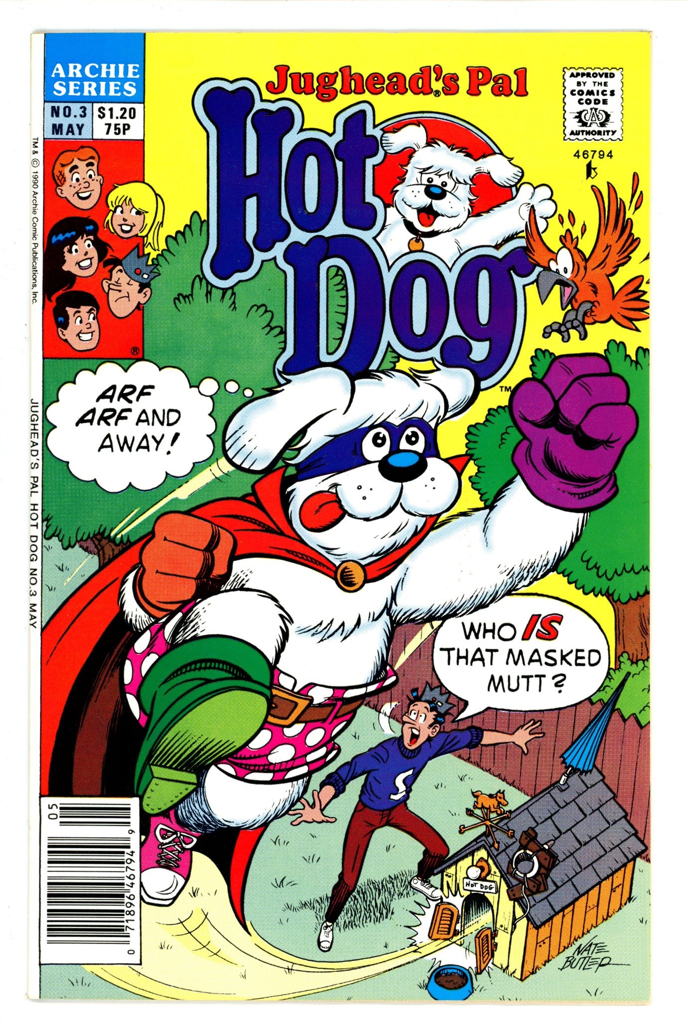 Jughead's Pal Hot Dog 3 Canadian Price Variant VF- (1990)