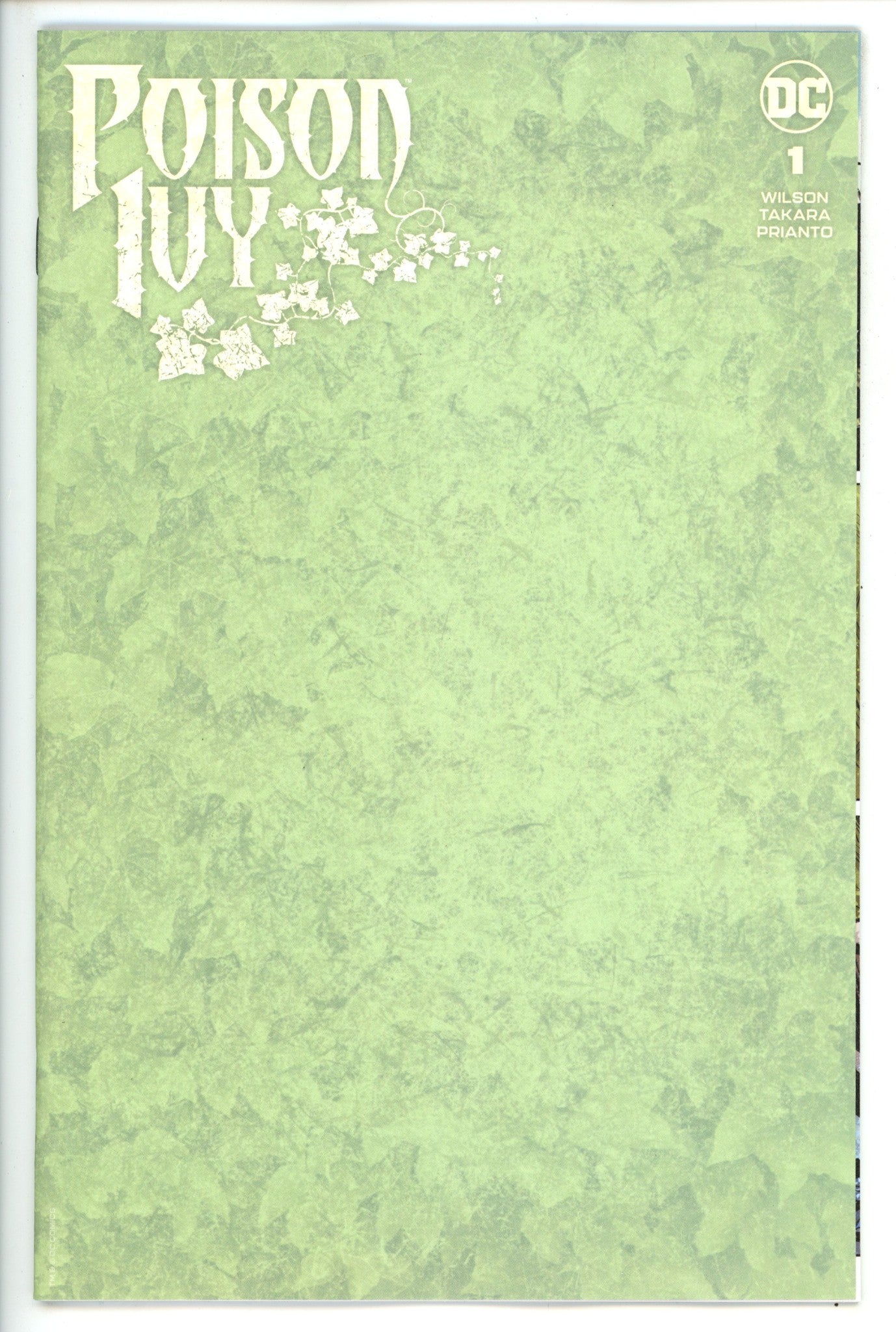 Poison Ivy Vol 1 1 Blank Variant