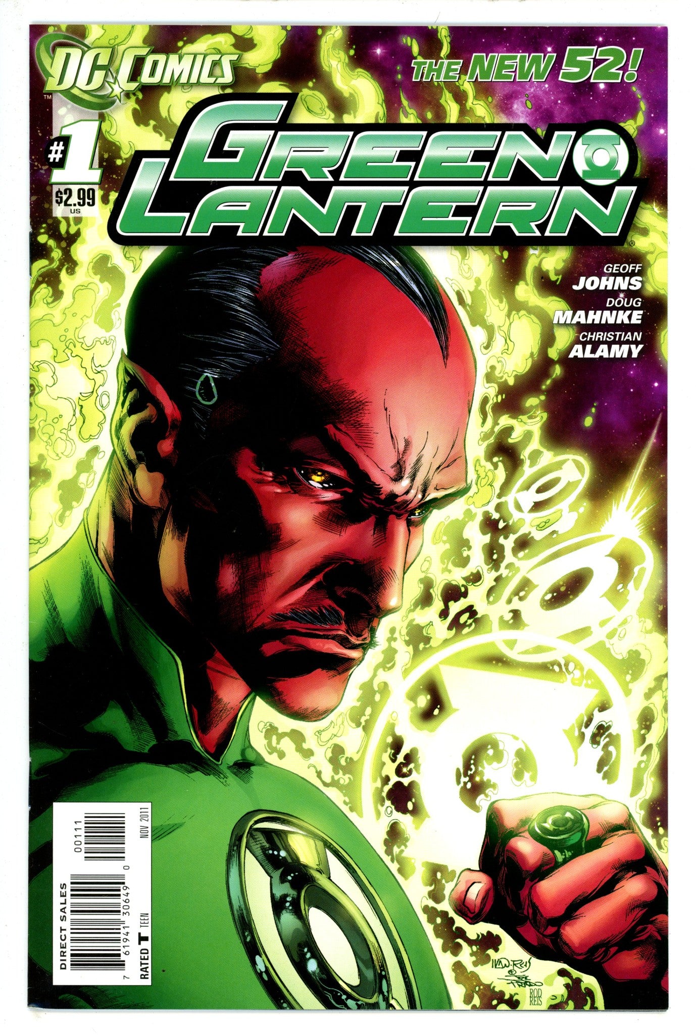 Green Lantern Vol 5 1 Tear Drop Error Variant (2011)