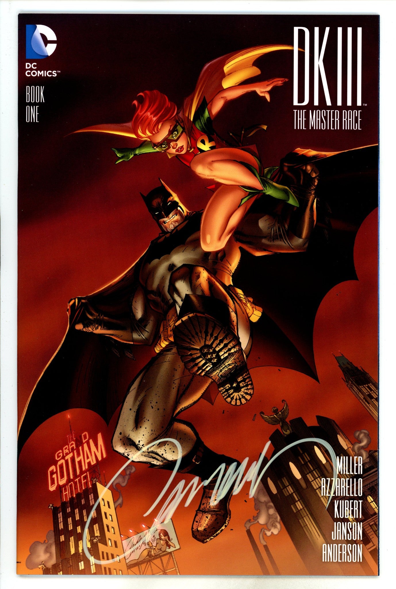 Dark Knight III: The Master Race 1 Campbell Variant Signed NM
