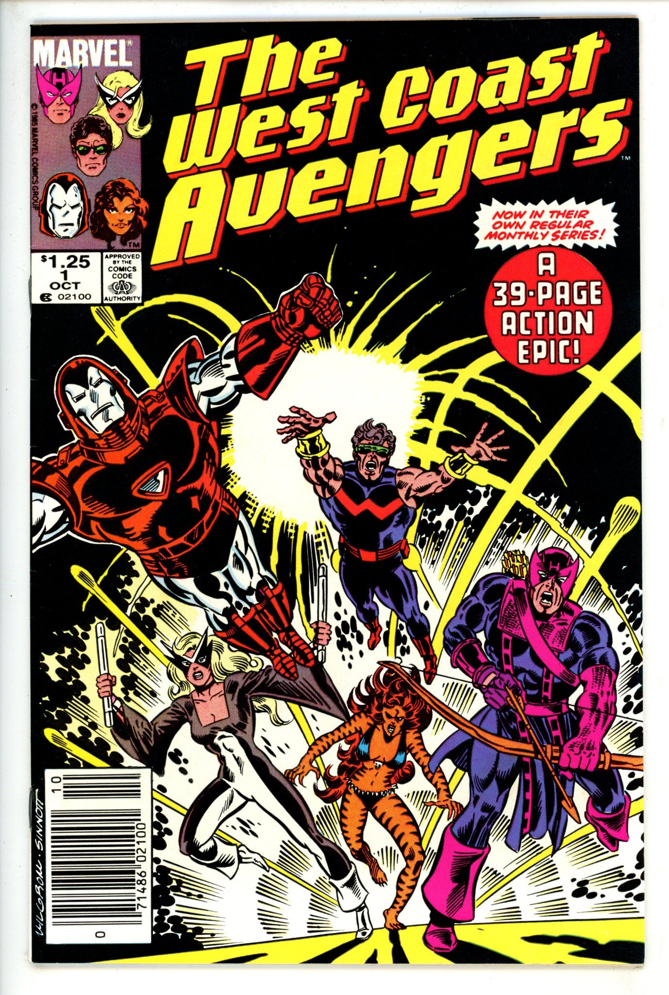 West Coast Avengers Vol 2 1 Newsstand VF+