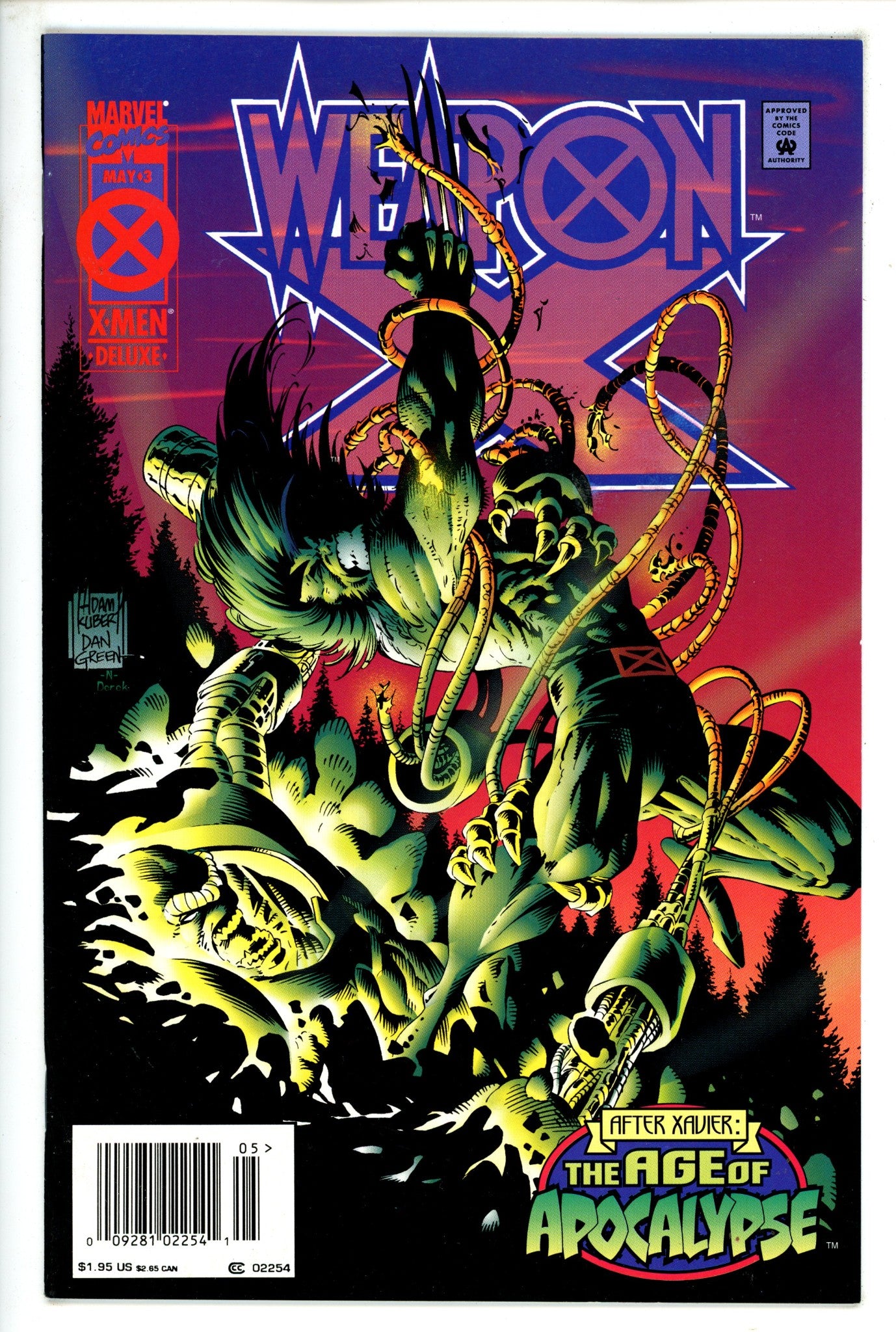 Weapon X Vol 1 3 Newsstand (1995)