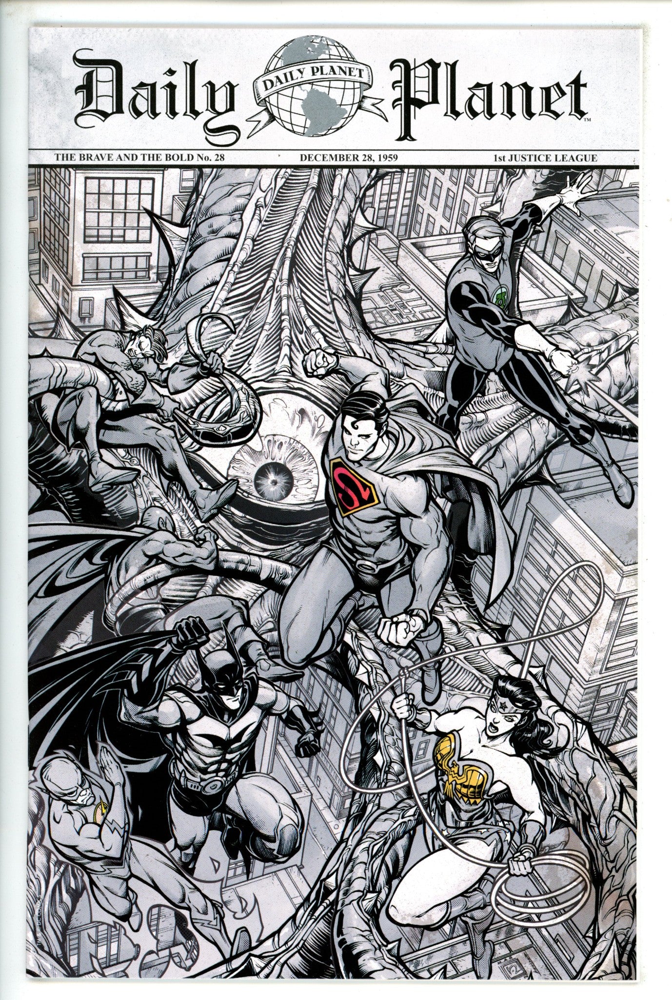 Brave and the Bold Vol 1 28 Hardin Facsimile Newspaper Exclusive Variant (2022)