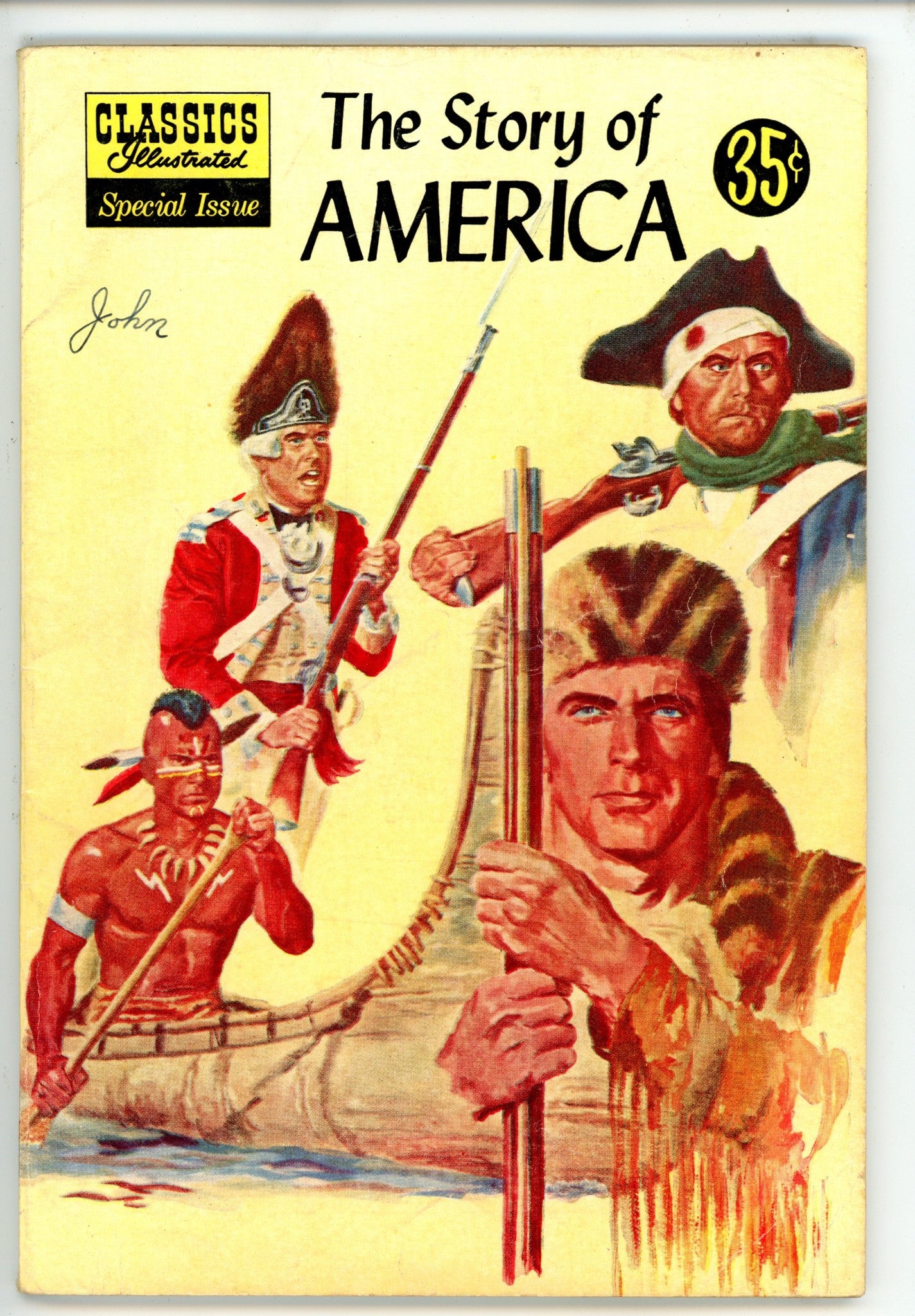 Classics Illustrated Special Issue The Story of America 134 HRN 133 VG+