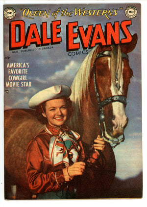 Dale Evans Comics 12 Canadian Price Variant VF- (1950)