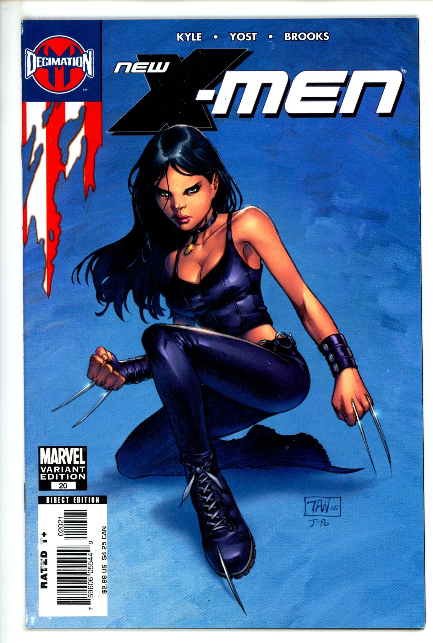 New X-Men 20 Tan Variant VF+ (2006)